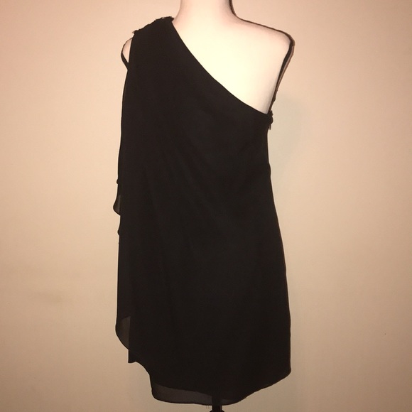 Xscape by Joanna Chen One Shoulder Dress 8 Wedding Cocktail Party Evening - Picture 3 of 6